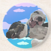 Dessous De Verre En Grès Boucliers nuageux (Devant)