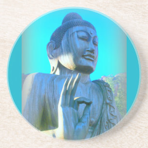 Dessous De Verre En Grès bouddha bleu