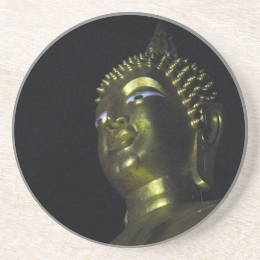 Dessous De Verre En Grès Bouddha d'or la nuit (Devant)