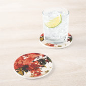 Dessous De Verre En Grès Bougainvillée (Côté)