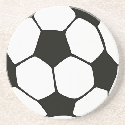 Dessous De Verre En Grès Boule de football (Devant)