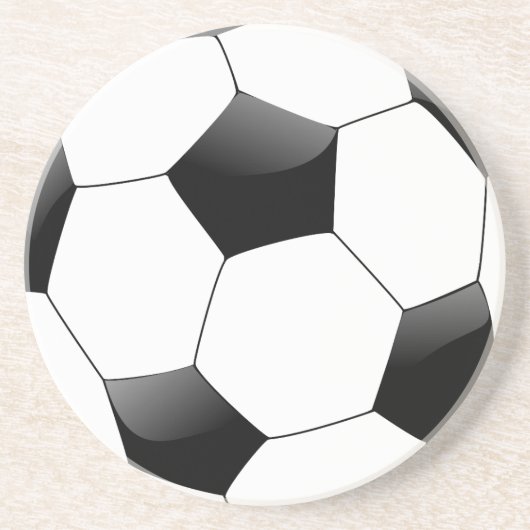 Dessous De Verre En Grès Boule de football (Devant)