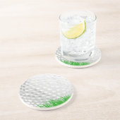 Dessous De Verre En Grès Boule de golf en Grass (Côté)
