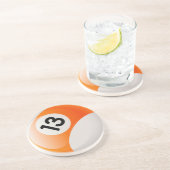 Dessous De Verre En Grès Boule des billards 13 (Côté)