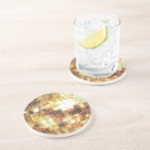 Dessous De Verre En Grès Boule disco en or (Côté)