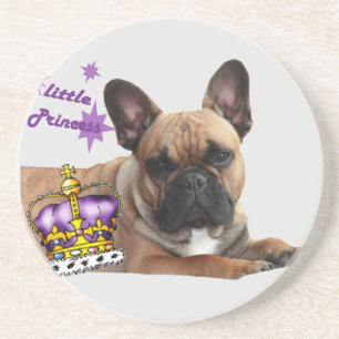 Dessous De Verre En Grès Bouledogue français princesse Bouledogue français