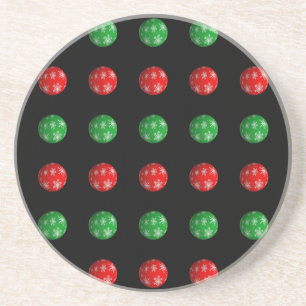 Dessous De Verre En Grès Boules de Noël 3D