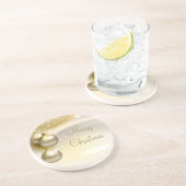 Dessous De Verre En Grès Boules de Noël en or (Côté)