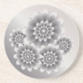 Dessous De Verre En Grès Bouquet d'argent (Devant)