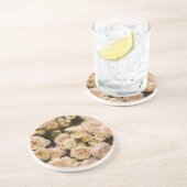 Dessous De Verre En Grès Bouquet de Roses (Côté)