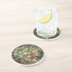 Dessous De Verre En Grès Bouquet Floral Impressionniste Vintage Van Gogh