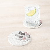 Dessous De Verre En Grès Bouquet papillon (Côté)