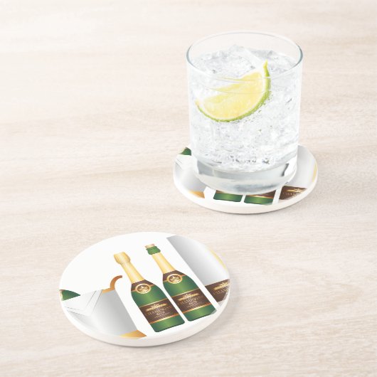 Dessous De Verre En Grès bouteilles de champagne (Côté)