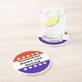 Dessous De Verre En Grès Bouton politique (Côté)