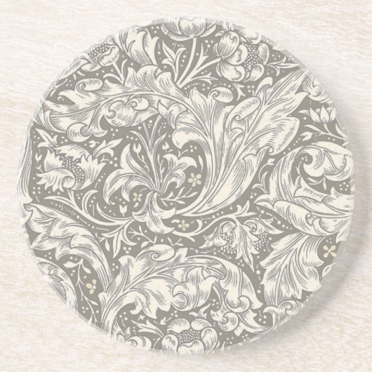 Dessous De Verre En Grès Boutonnière Fleur de William Morris Fleur Botaniqu (Devant)