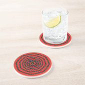 Dessous De Verre En Grès Boutons (Côté)