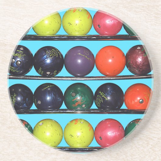 Dessous De Verre En Grès Bowling Blitz (Devant)