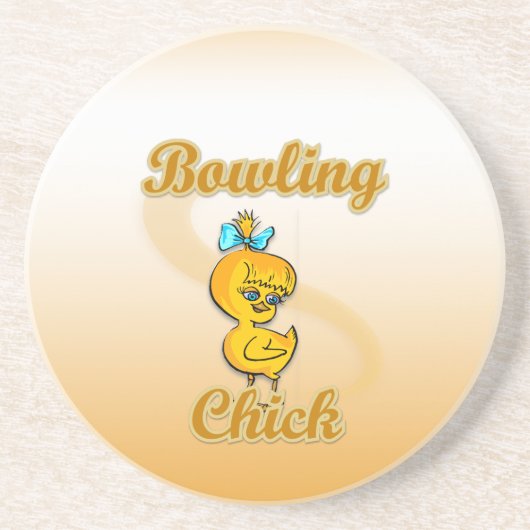 Dessous De Verre En Grès Bowling Chick (Devant)