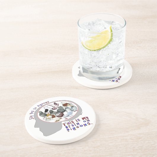 Dessous De Verre En Grès Brain (Côté)