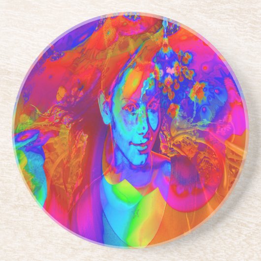 Dessous De Verre En Grès Brainstorm en couleur (Devant)