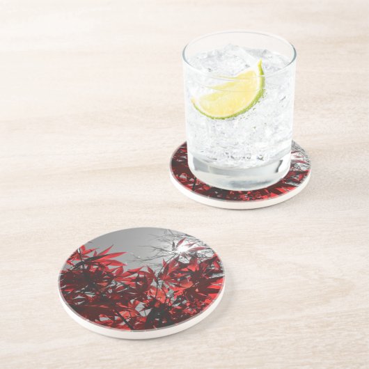 Dessous De Verre En Grès Braises d'Automne (Côté)