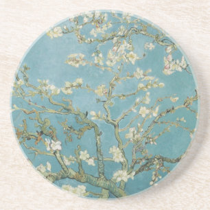 Dessous De Verre En Grès Branches de Vincent van Gogh d'arbre d'amande