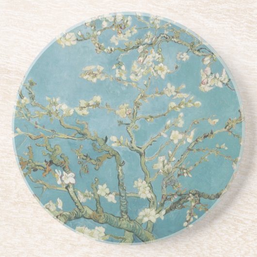 Dessous De Verre En Grès Branches de Vincent van Gogh d'arbre d'amande (Devant)