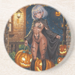 Dessous De Verre En Grès Brave Halloween Fille Trick or Treat Body Painting