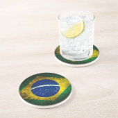 Dessous De Verre En Grès Brésil Feu de travail (Côté)