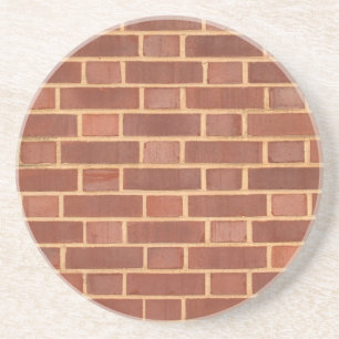 Dessous De Verre En Grès Brick, Rock, Stone Series---Red Brick Coaster