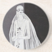 Dessous De Verre En Grès Bride du Flapper (Devant)