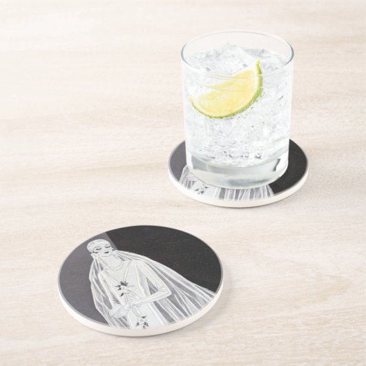 Dessous De Verre En Grès Bride du Flapper (Côté)