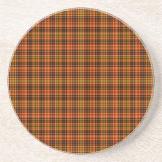 Dessous De Verre En Grès Bright Fall Plaid (Devant)