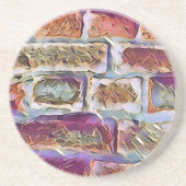 DESSOUS DE VERRE EN GRÈS BRIQUES (Devant)