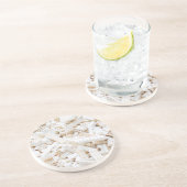 Dessous De Verre En Grès briques blanches (Côté)
