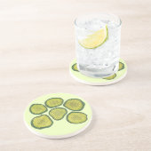 Dessous De Verre En Grès Brochure verte croustillante Kasher Dill Picket Ch (Côté)