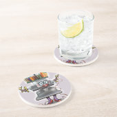 Dessous De Verre En Grès Broderie (Côté)