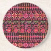 Dessous De Verre En Grès Broderie palestinienne Tatreez imprimé (Devant)