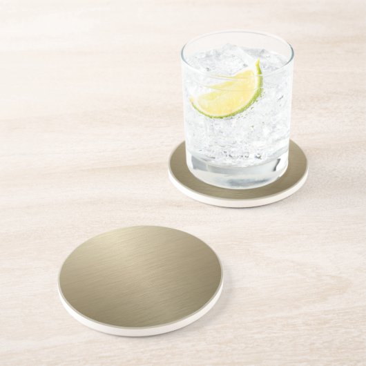 Dessous De Verre En Grès Bronze balayé (Côté)