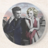 Dessous De Verre En Grès Brooklyn B&W (Devant)