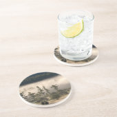 Dessous De Verre En Grès Brouillard de matin dans l'Adirondacks (Côté)