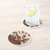 Dessous De Verre En Grès Brown noir blanc (Côté)