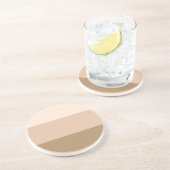 Dessous De Verre En Grès Brown Ombre strié (Côté)