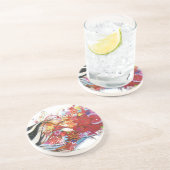 Dessous De Verre En Grès Bruant graphique (Côté)