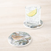 Dessous De Verre En Grès Bruant hudsonien en hiver (Côté)