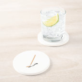 Dessous De Verre En Grès Bruissement d'hockey (Côté)