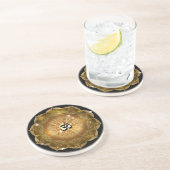 Dessous De Verre En Grès Bruit d'or de l'OM (Côté)
