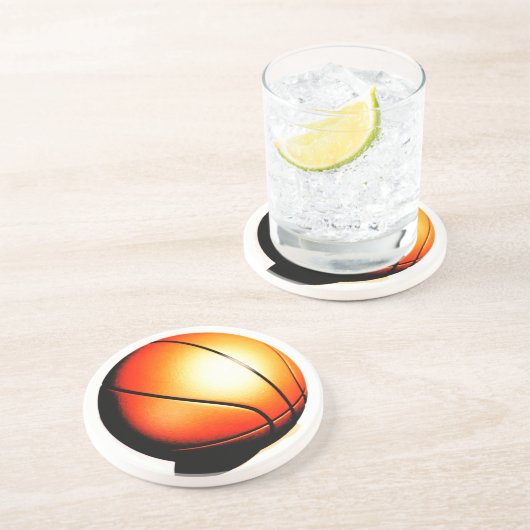 Dessous De Verre En Grès Bsketball (Côté)