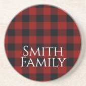 Dessous De Verre En Grès Buffalo Plaid sur mesure (Devant)