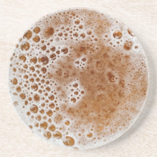DESSOUS DE VERRE EN GRÈS BULLES DE BIÈRE (Devant)